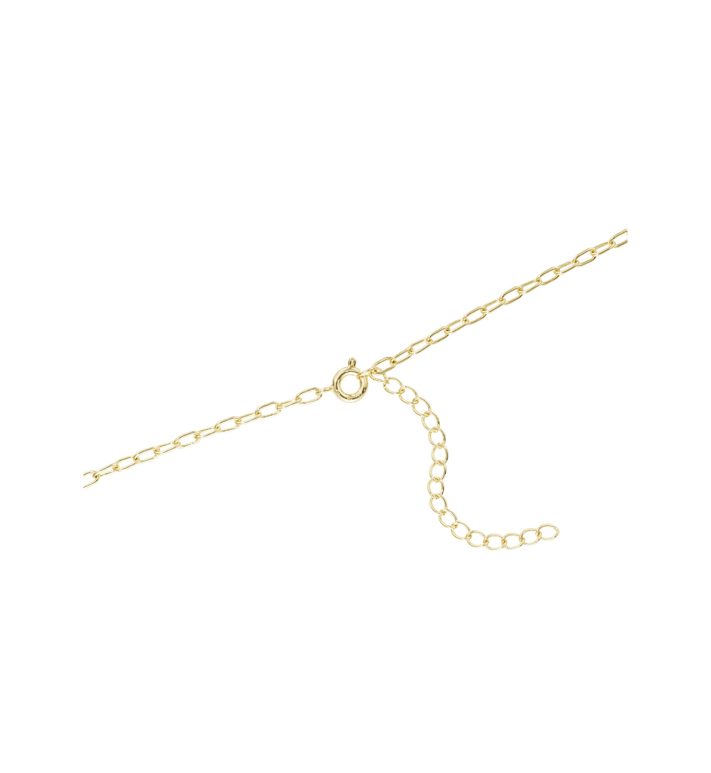 Gold Plated Cubic Zirconia Open Heart and Infinity Double Layer Necklace
