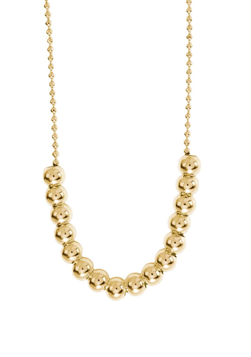 Gold Plated Multi Bead Necklace