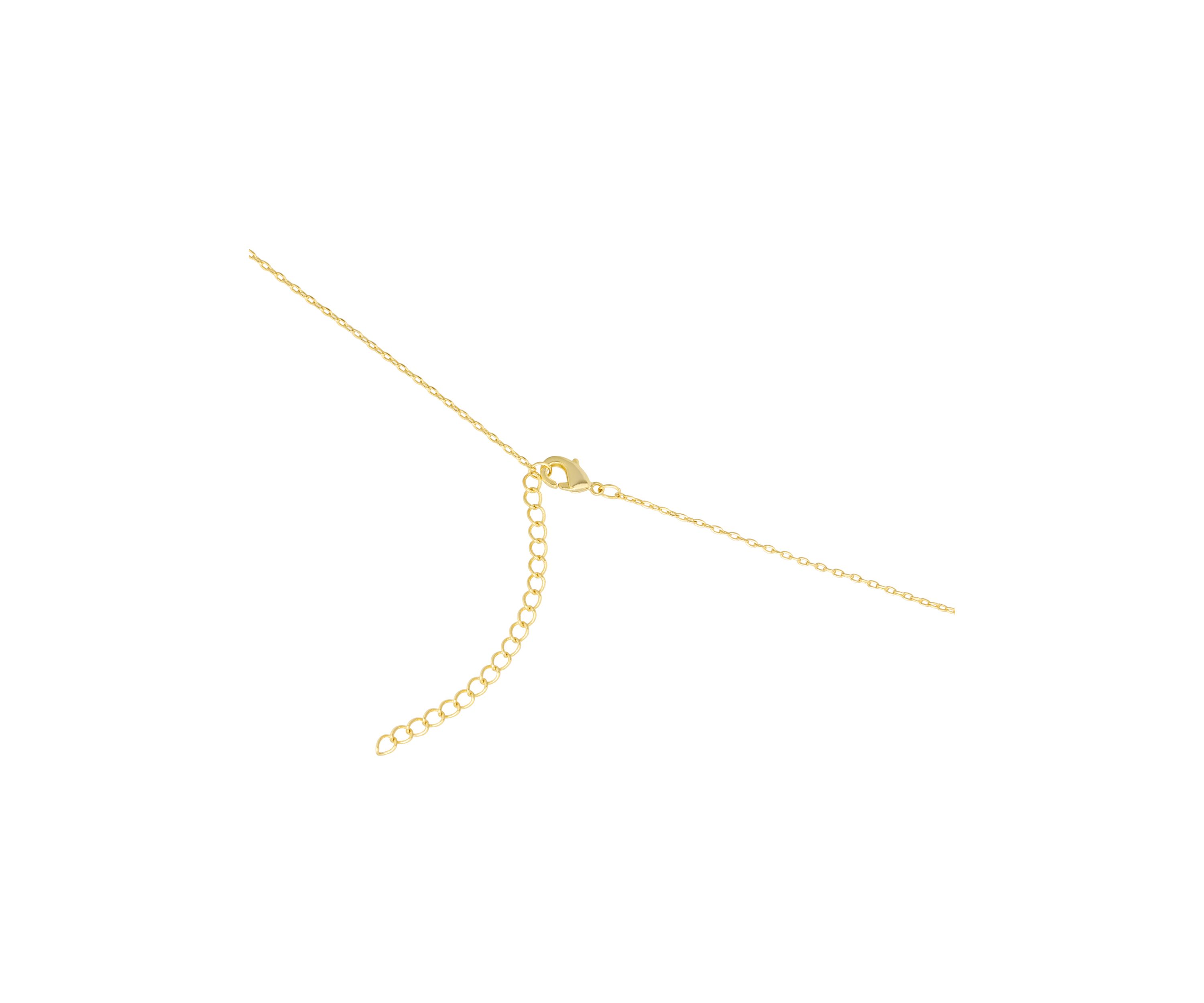 Gold Plated Mother of Pearl Trio Cross Necklace