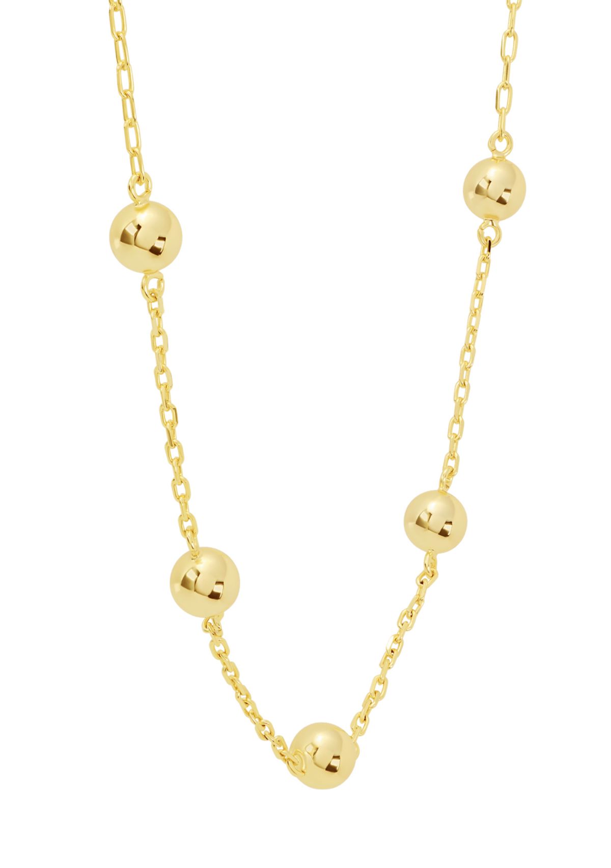 Gold Plated Multi Ball Necklace