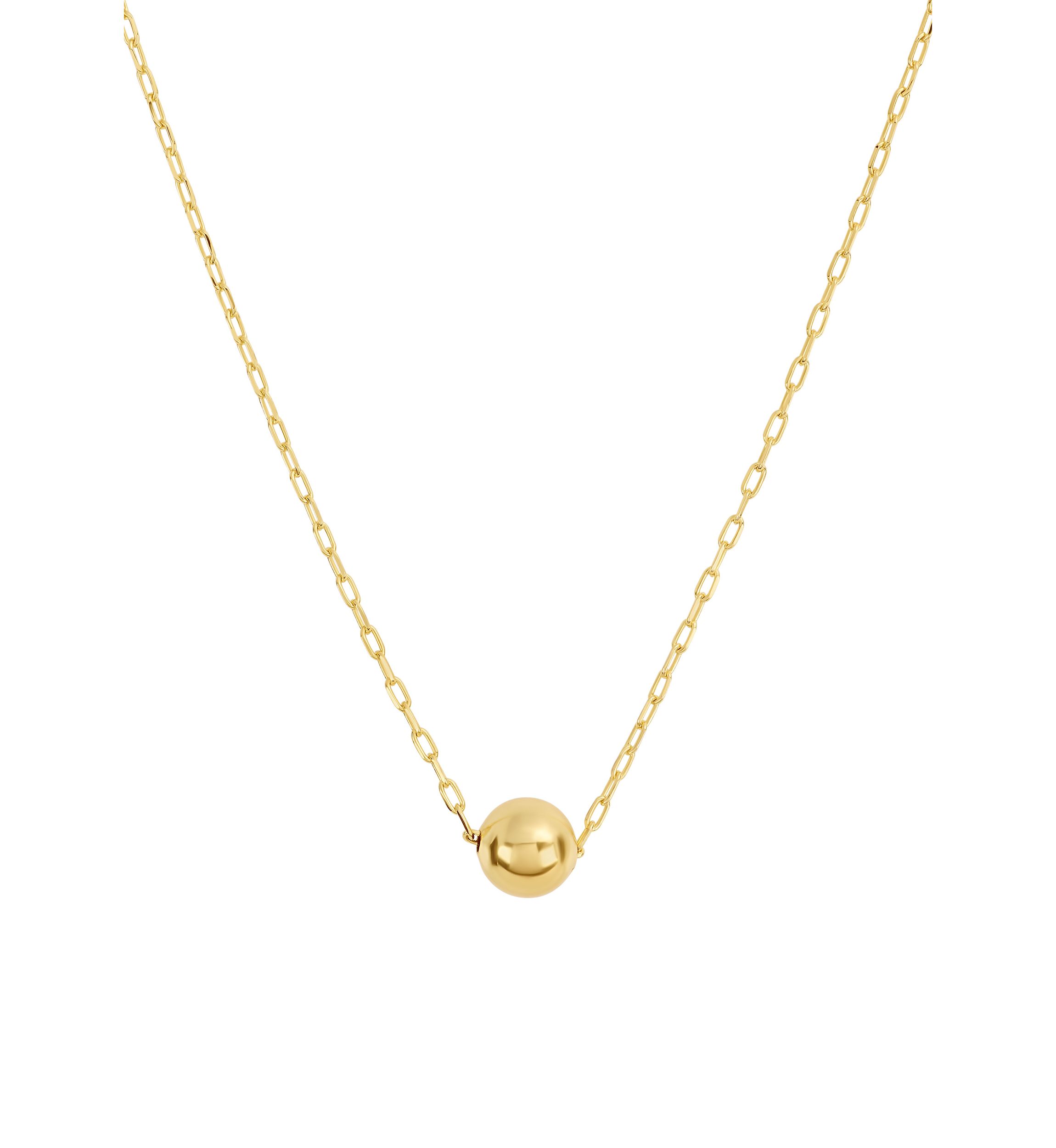 Gold Plated Ball Chain Necklace