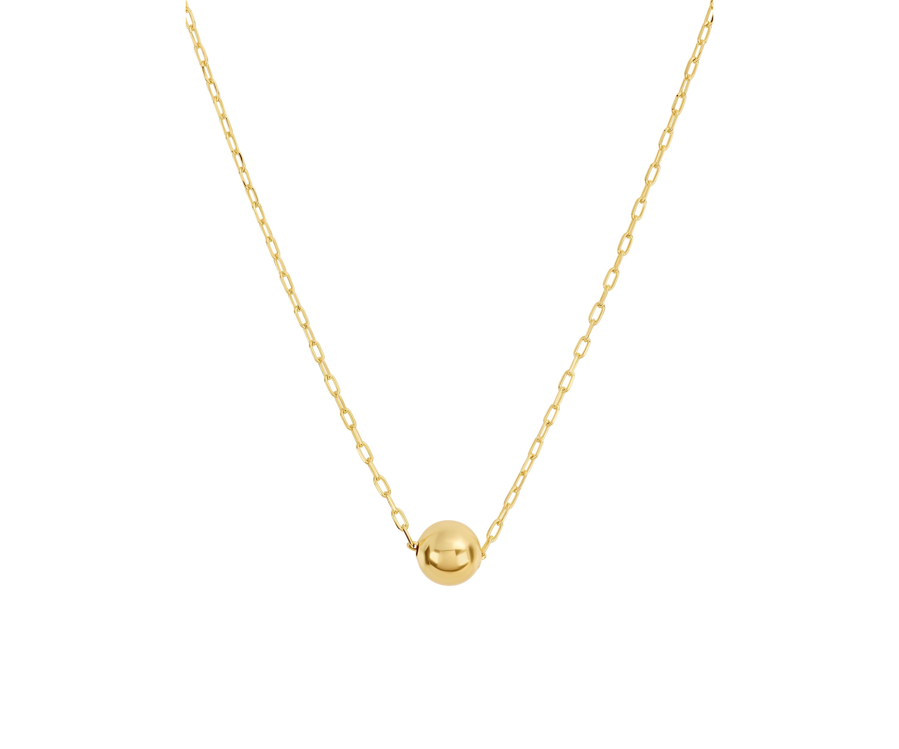 Gold Plated Ball Chain Necklace