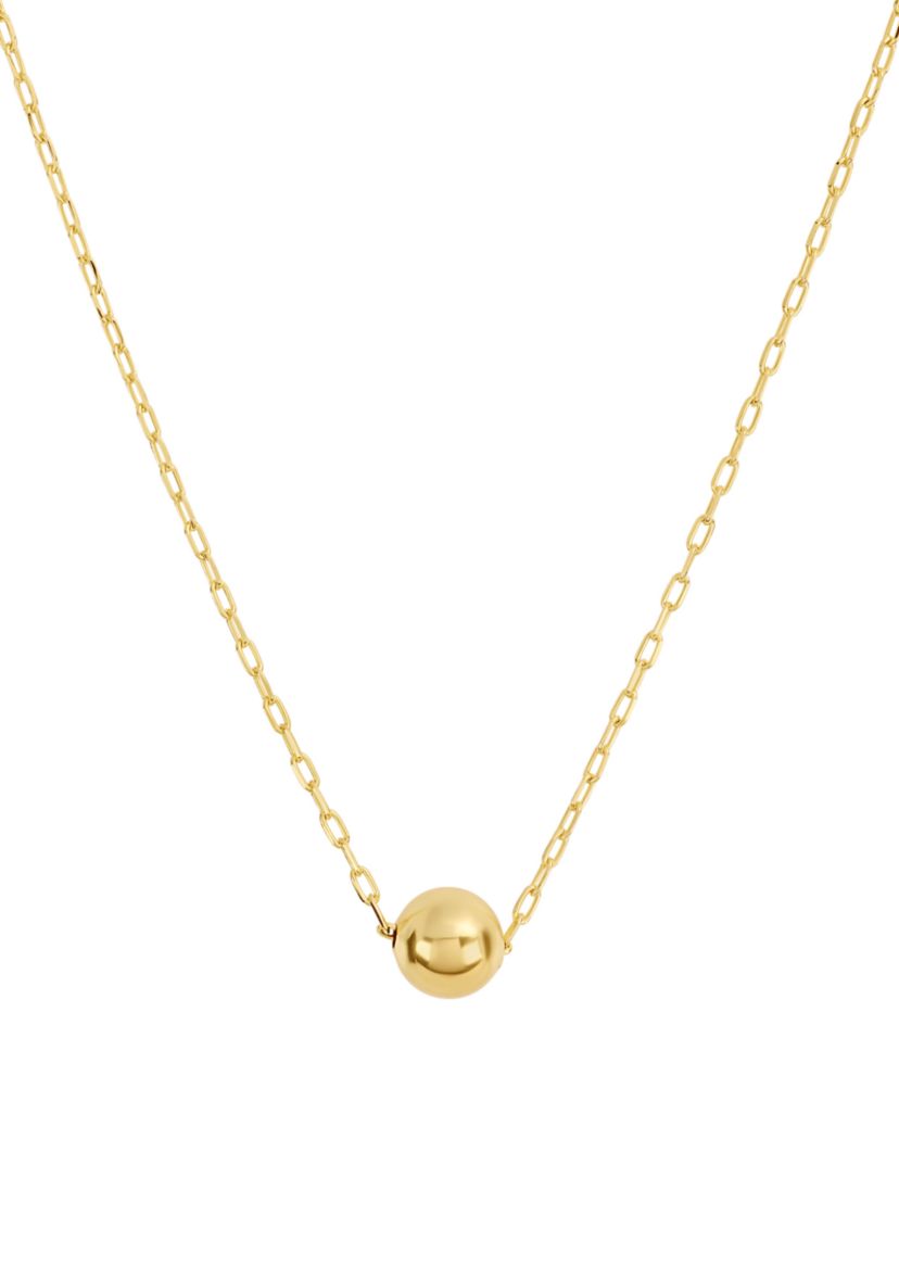 Gold Plated Ball Chain Necklace