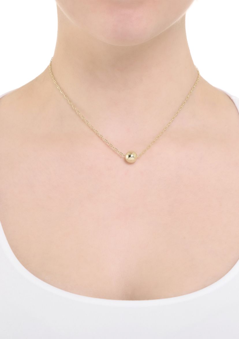 Gold Plated Ball Chain Necklace