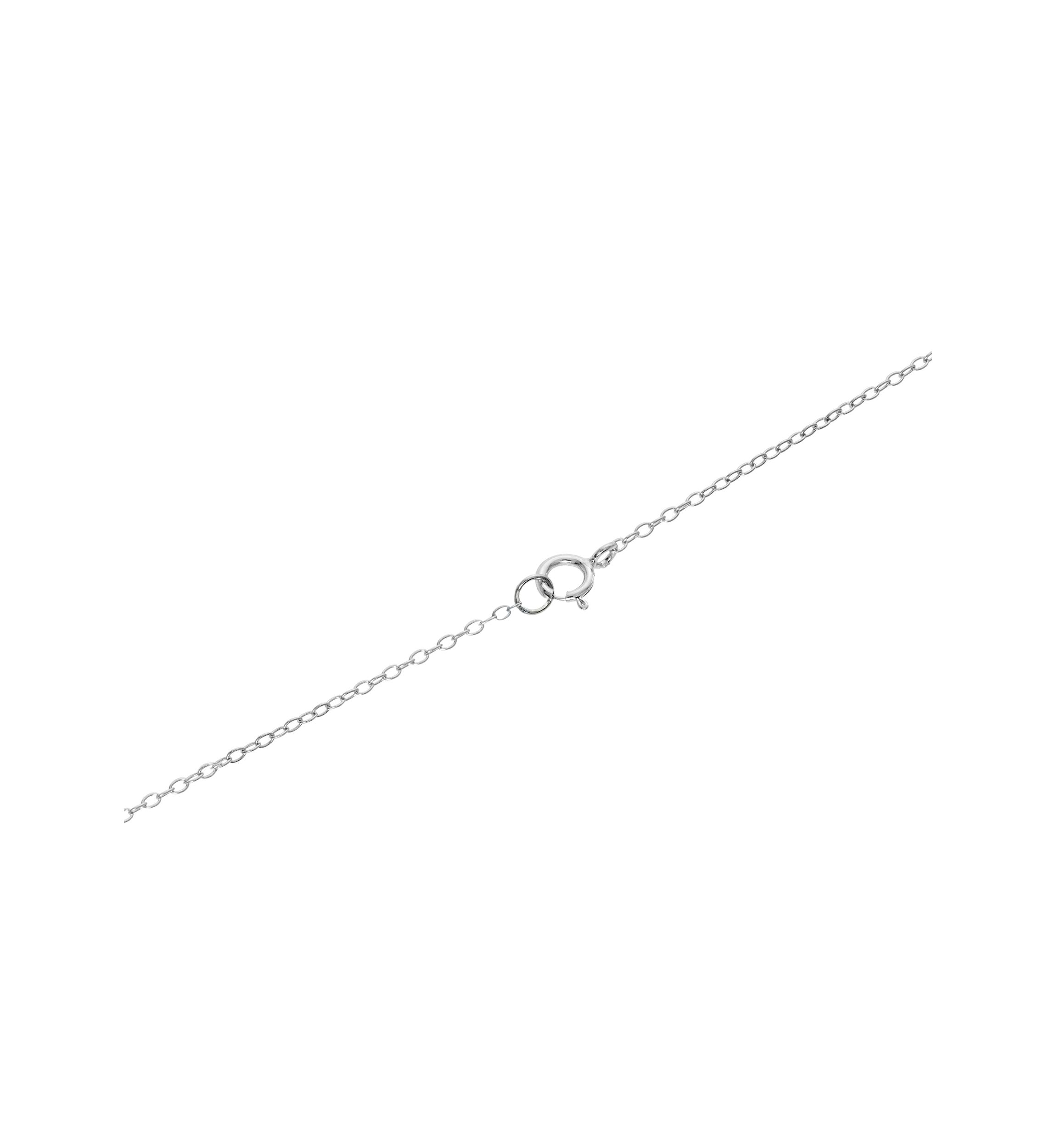 Silver Plated Cubic Zirconia Geometric Necklace