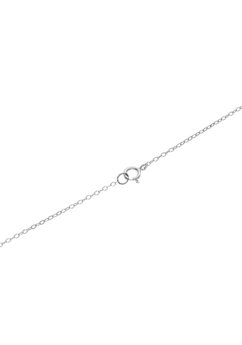 Silver Plated Cubic Zirconia Geometric Necklace