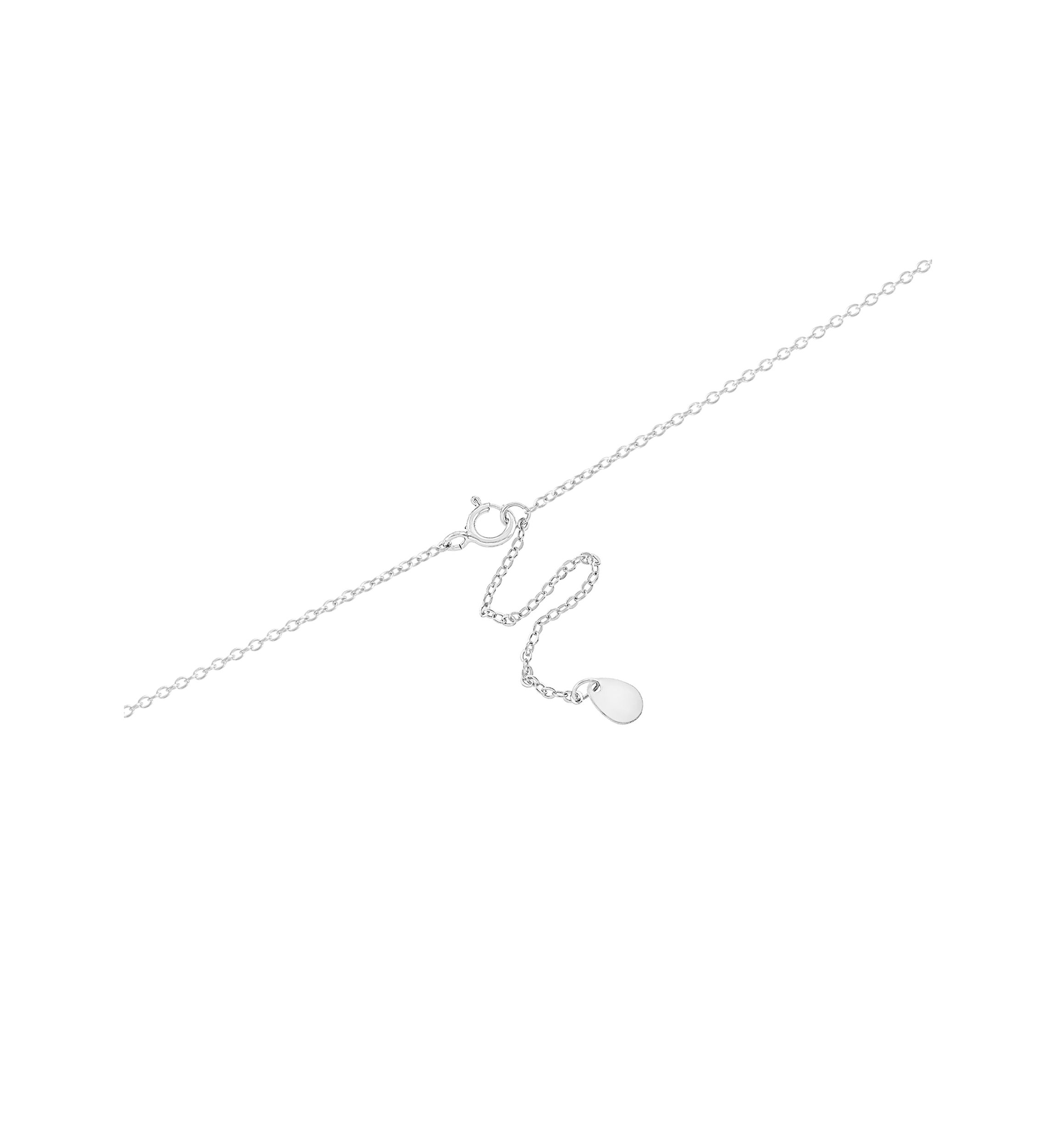  Sterling Silver Crystal Rectangle and Cubic Zirconia Pendant Necklace with Square Stud Earrings Set