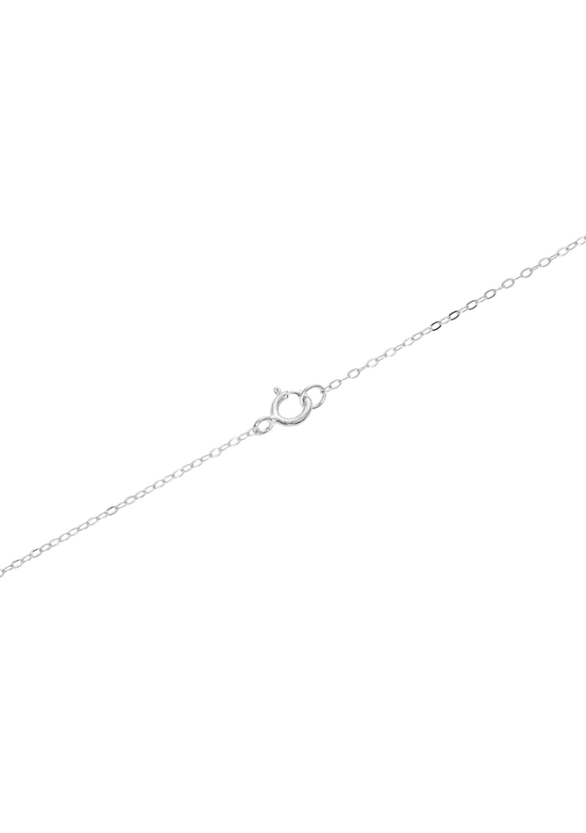 Sterling Silver Cubic Zirconia Flamingo Necklace