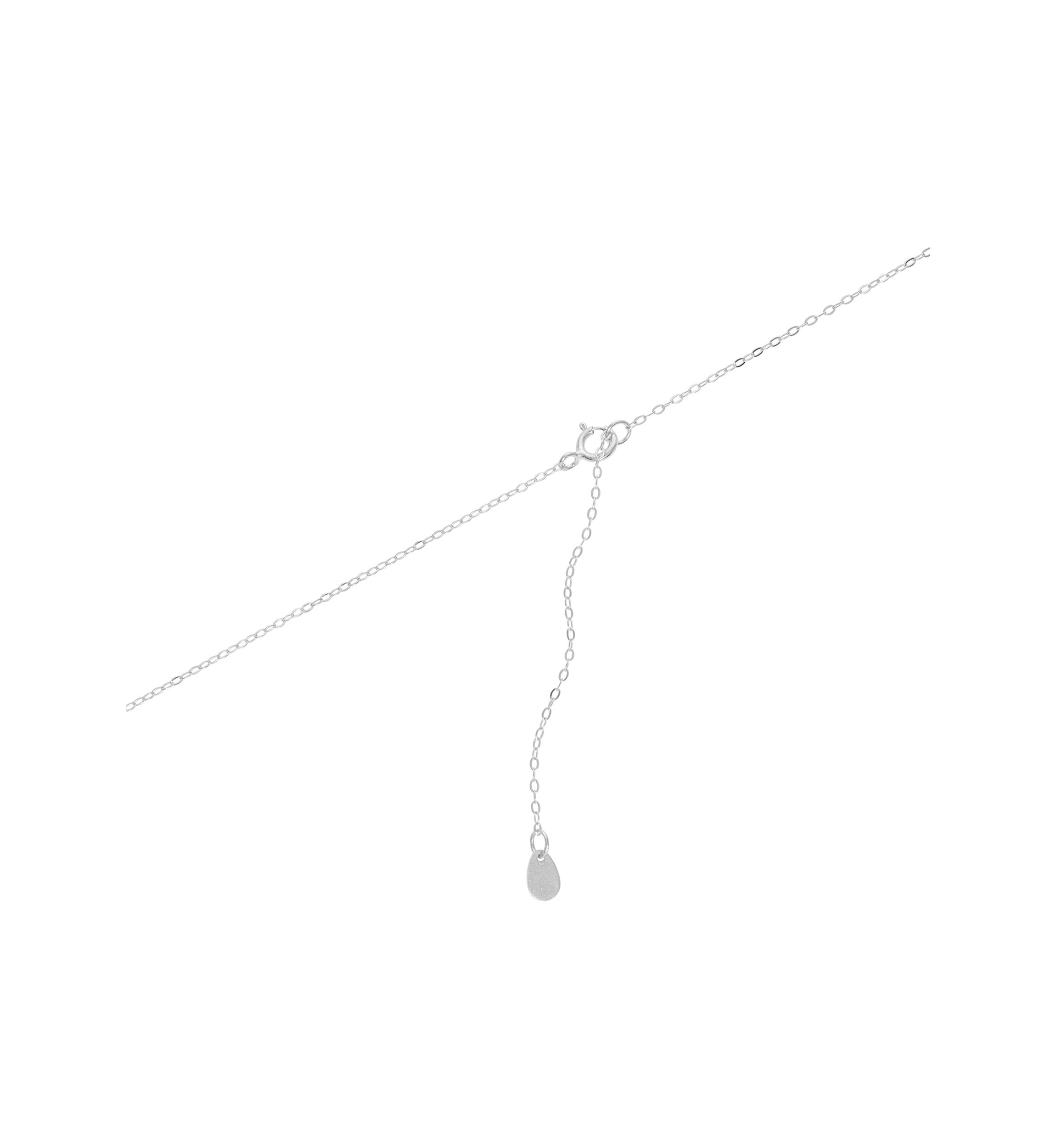 Sterling Silver Cubic Zirconia Triple Heart Necklace