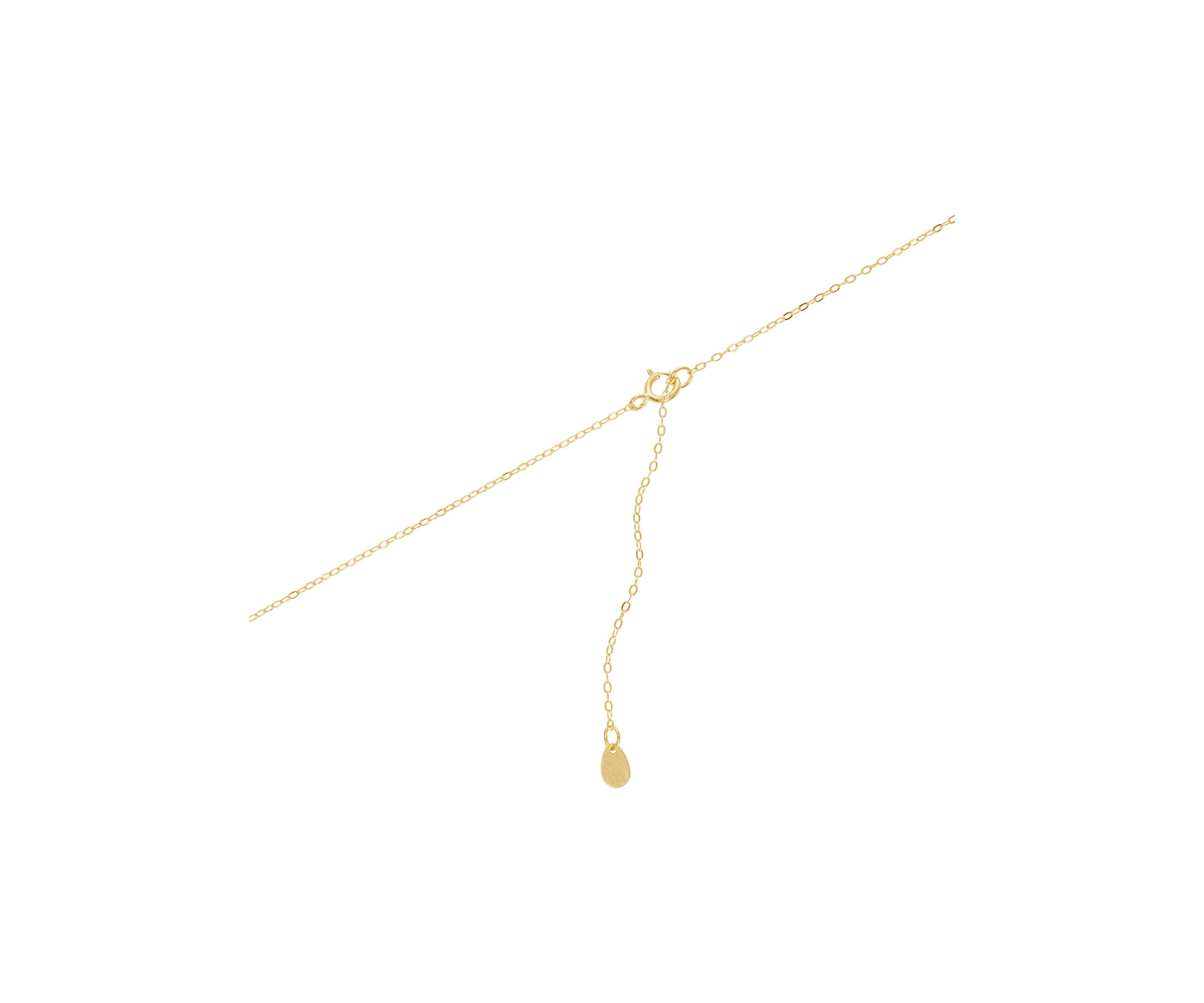 Gold Over Sterling Silver Cubic Zirconia Butterfly Fluted Necklace