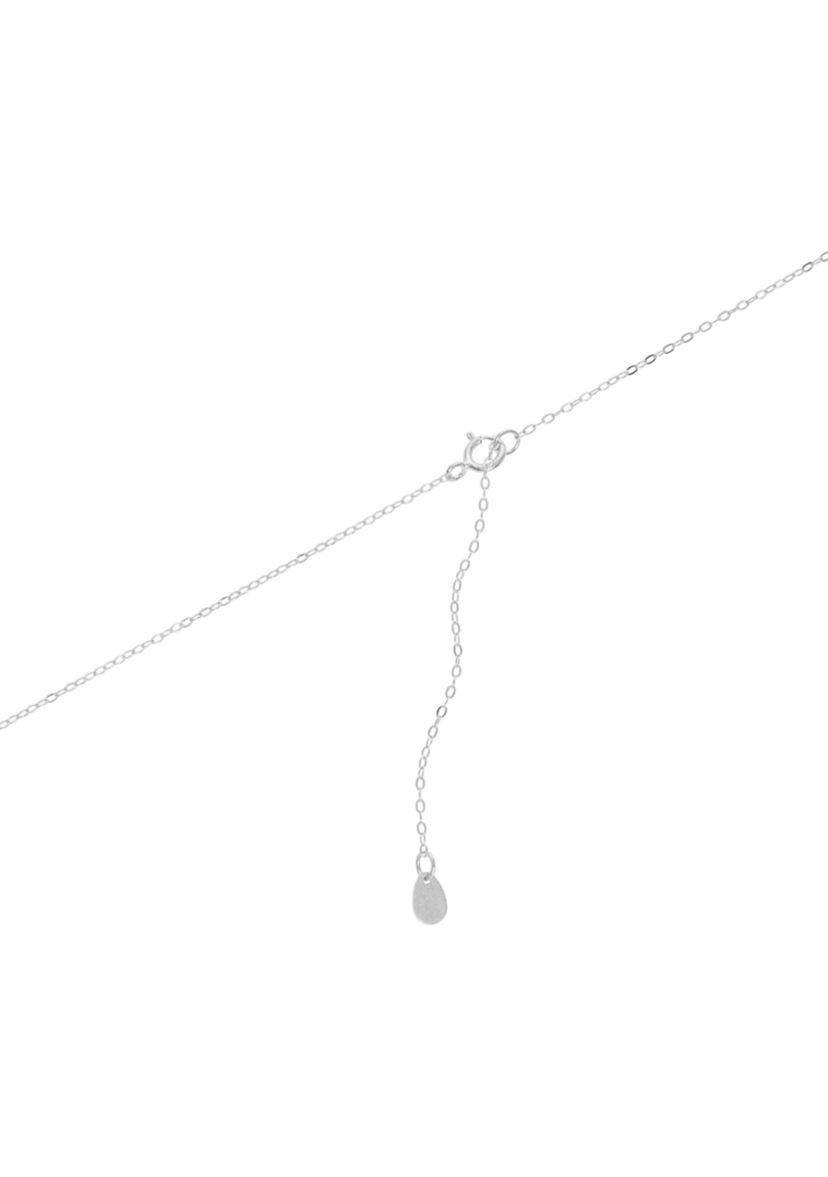 Sterling Silver Cubic Zirconia Filigree Moon Necklace
