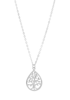 Belk Sterling Silver Sterling Silver Tree of Life Pendant Necklace
