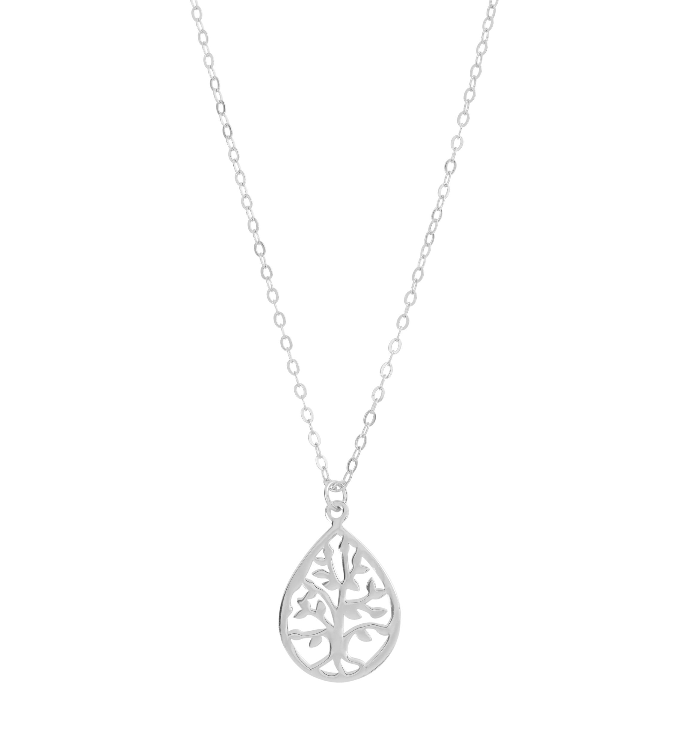 Sterling Silver Tree of Life Pendant Necklace