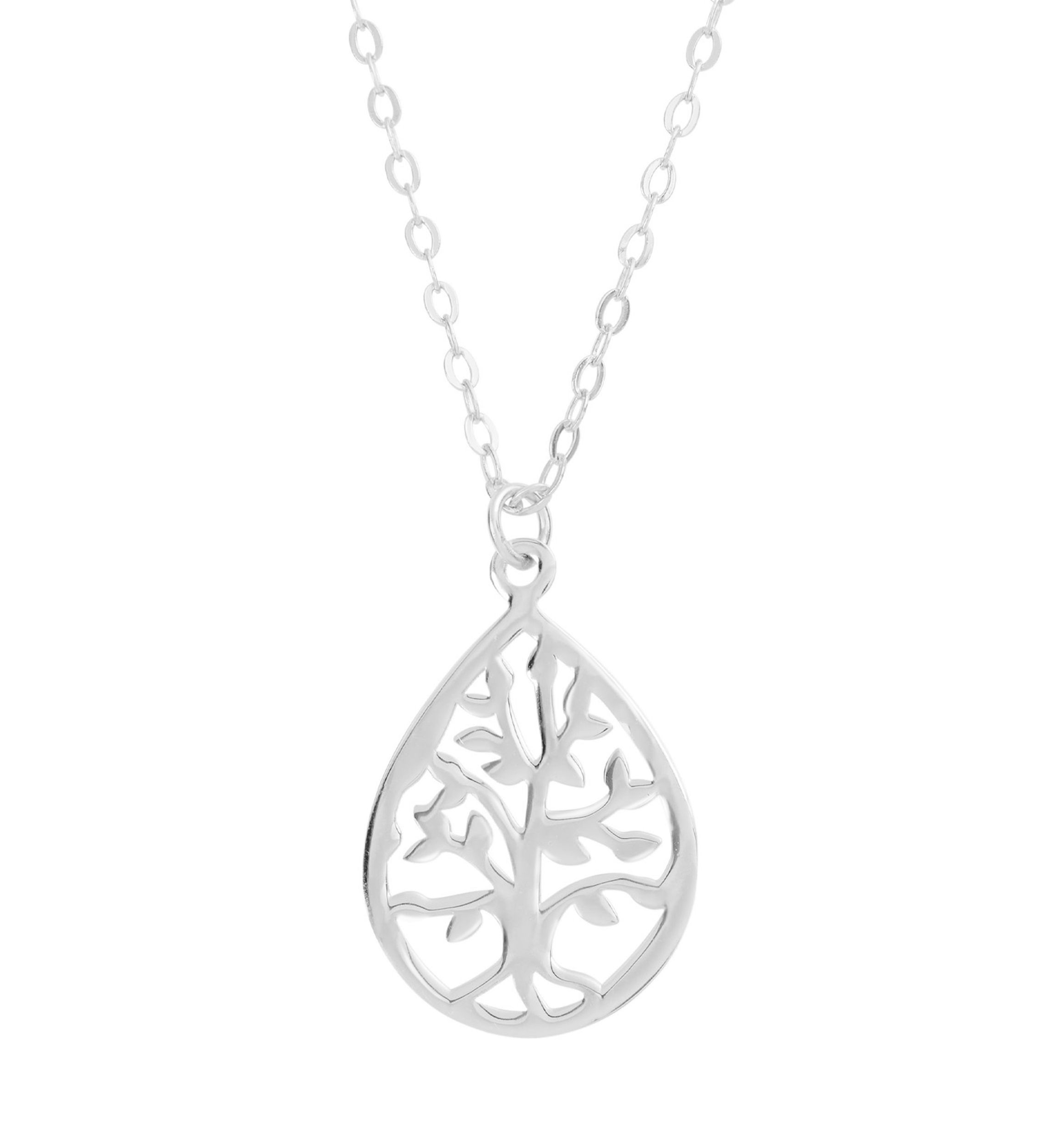 Sterling Silver Tree of Life Pendant Necklace