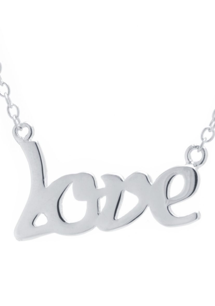 Sterling Silver Love Necklace