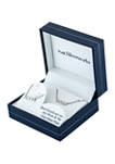 Boxed Fine Silver Plated  16 in + 2 in Mom and 14 in + 2 i Angel Mom and Me Necklace Set