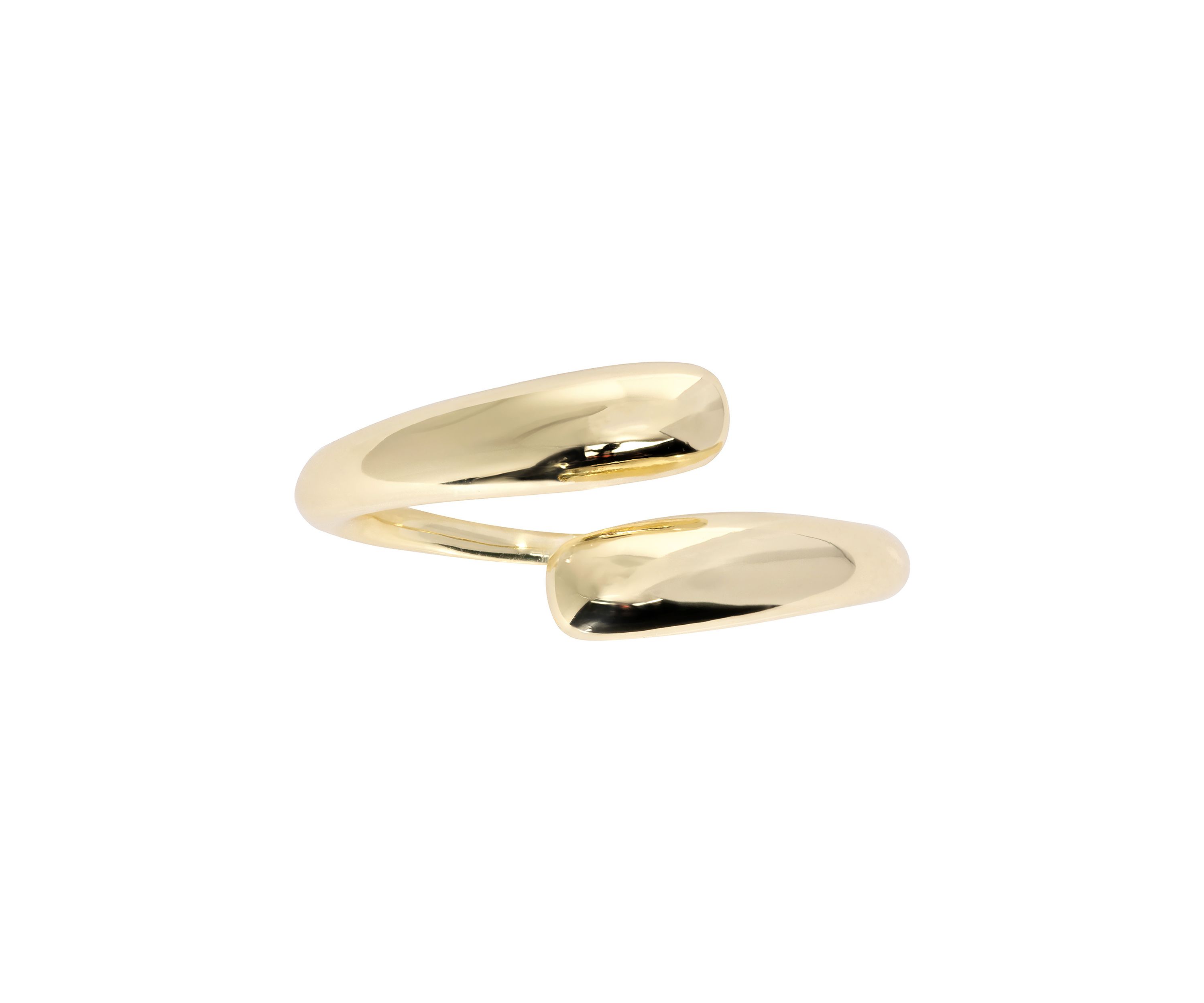 Dome Hoop Earrings and Open Adjustable Ring Set
