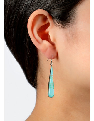 Details about   Excellent Sterling Silver and Turquoise Clip Earrings X082B 