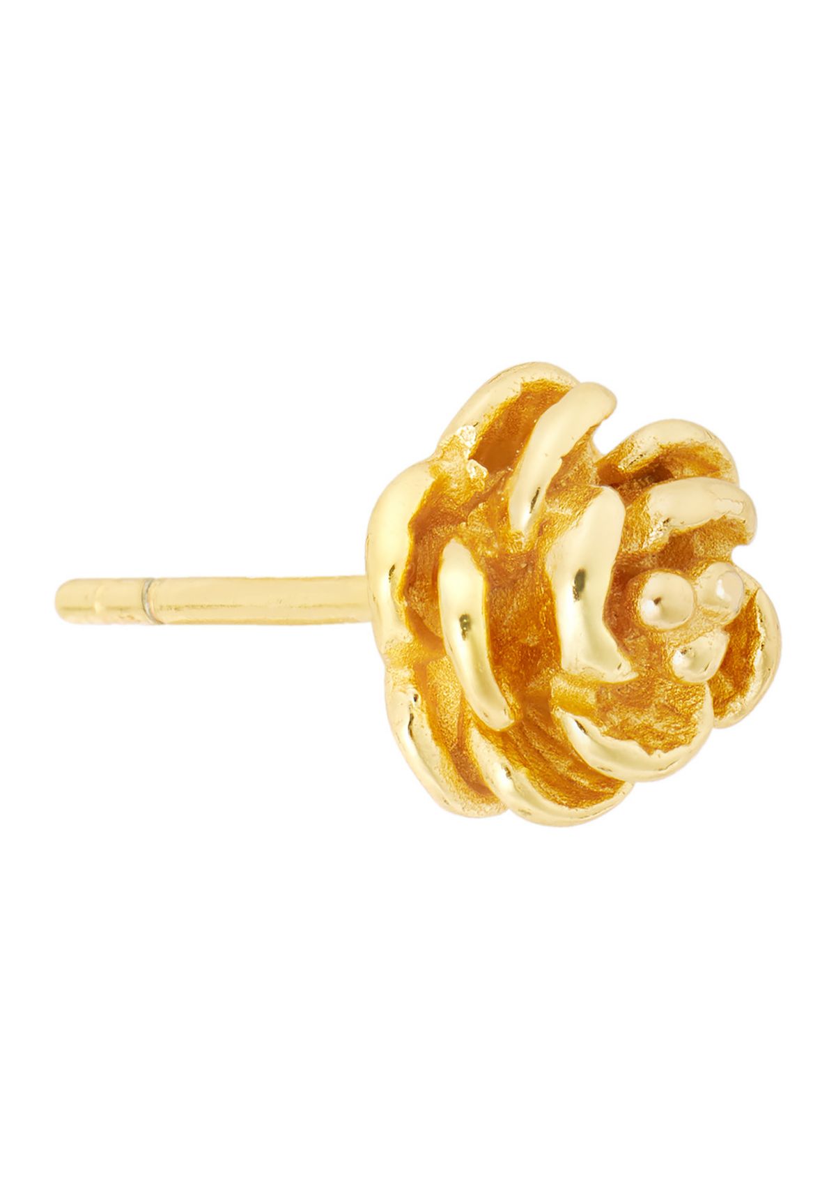 Sterling Silver Rose Stud Earrings