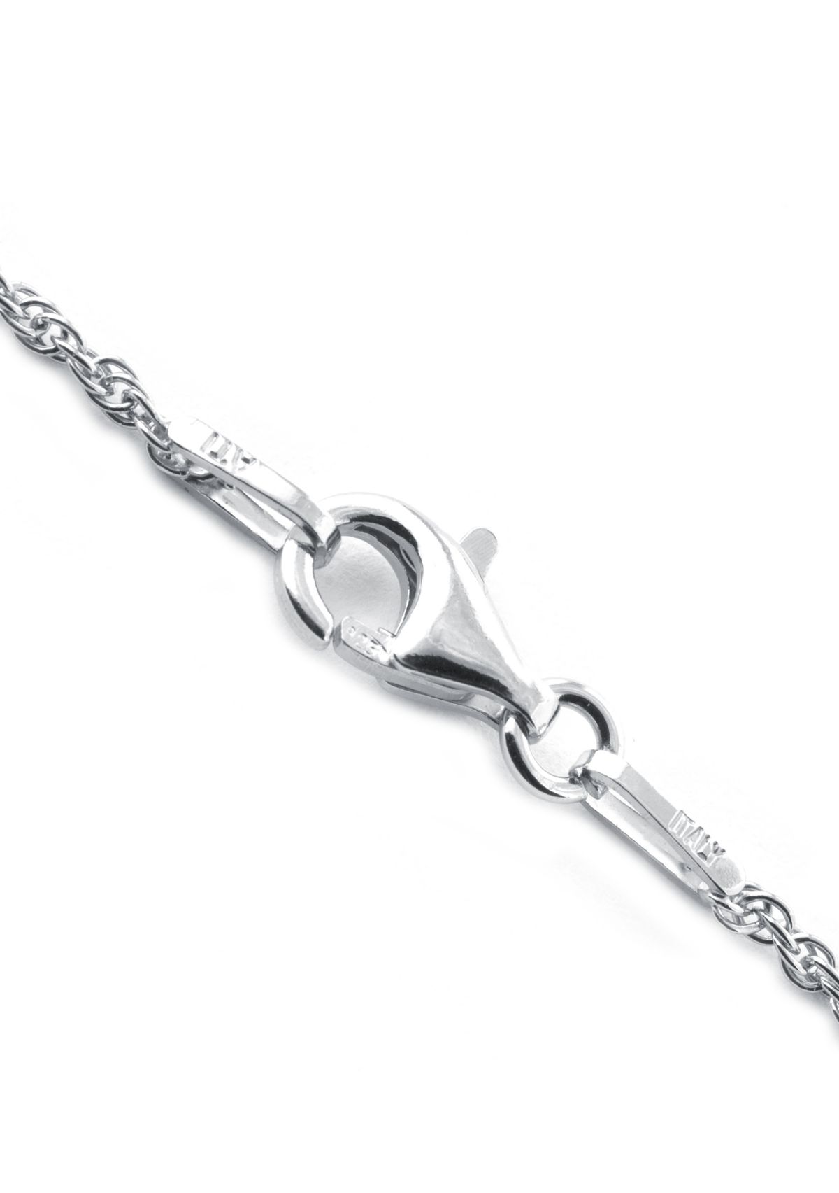 Sterling Silver Genuine Turquoise Teardrop Pendant Necklace