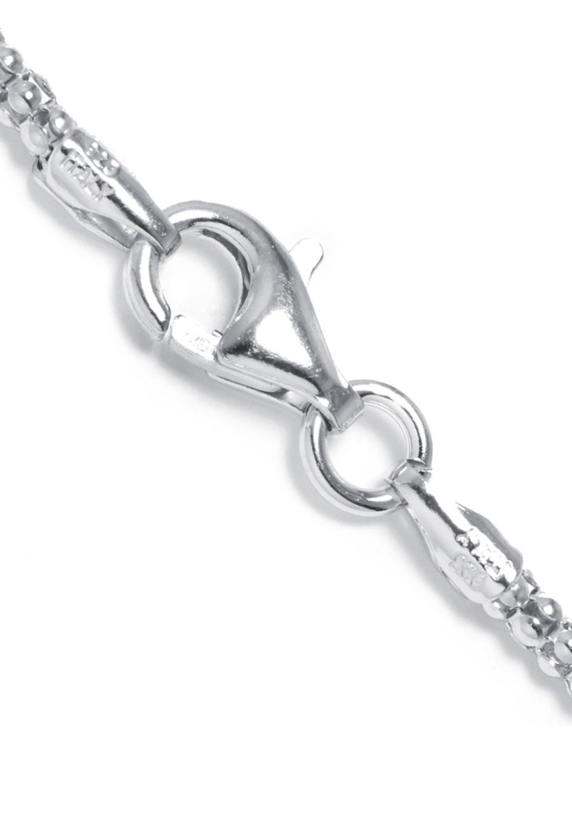 Sterling Silver Bali Elephant Pendant Necklace
