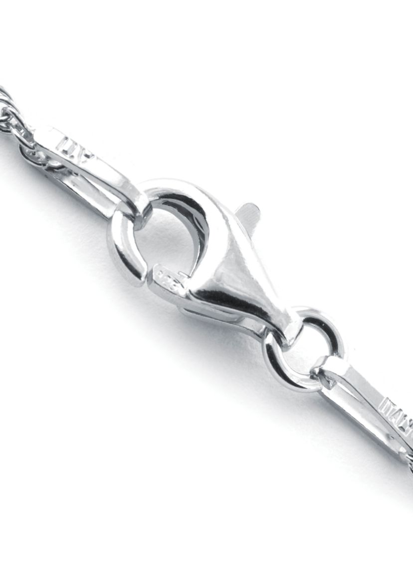 Sterling Silver Lapis Rope-Edge Teardrop Pendant