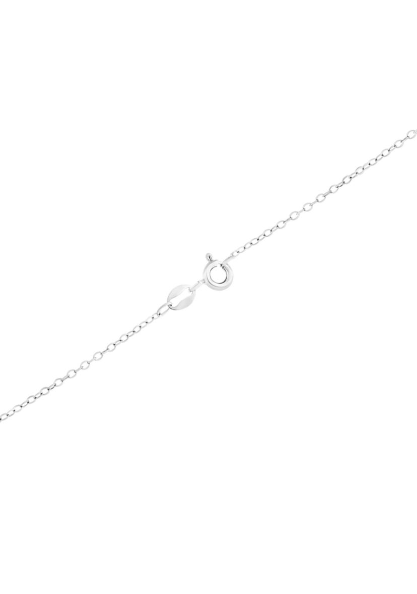 Sterling Silver 6 Millimeter Simulated Blue Opal Round Pendant Necklace