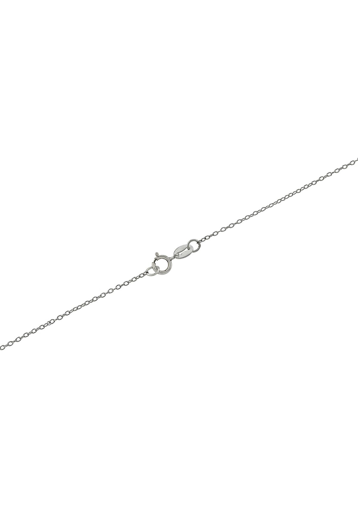 Sterling Silver 18in. Black Onyx Dog Paw Quote Pendant Necklace