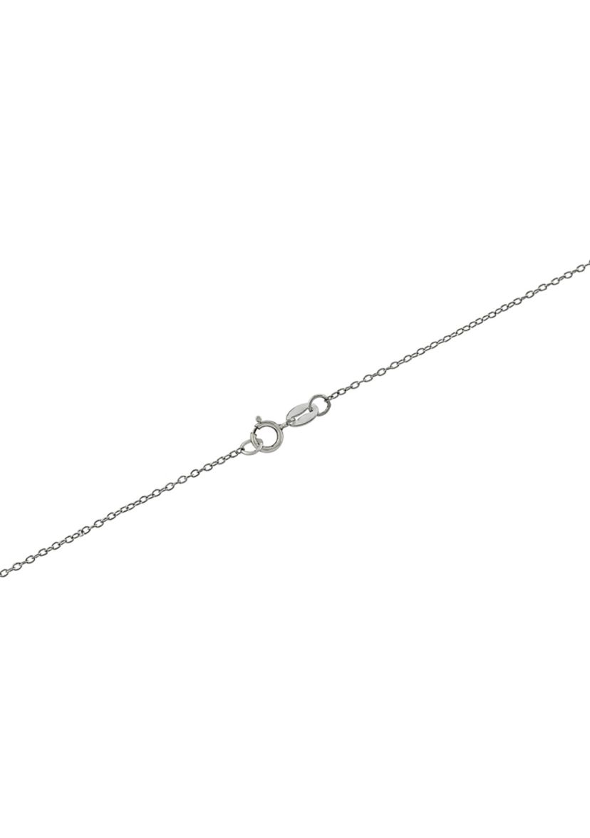 Sterling Silver 18in. Black Onyx Dog Paw Quote Pendant Necklace