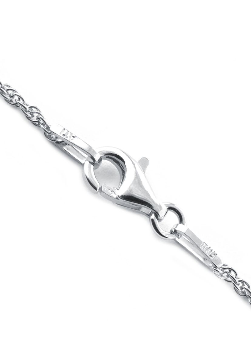 Sterling Silver Genuine Turquoise Cross Pendant Necklace