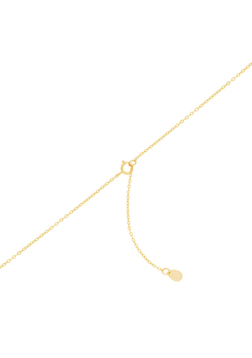 Gold Over Sterling Silver Simulated Opal and White Topaz Square Halo Pendant Necklace