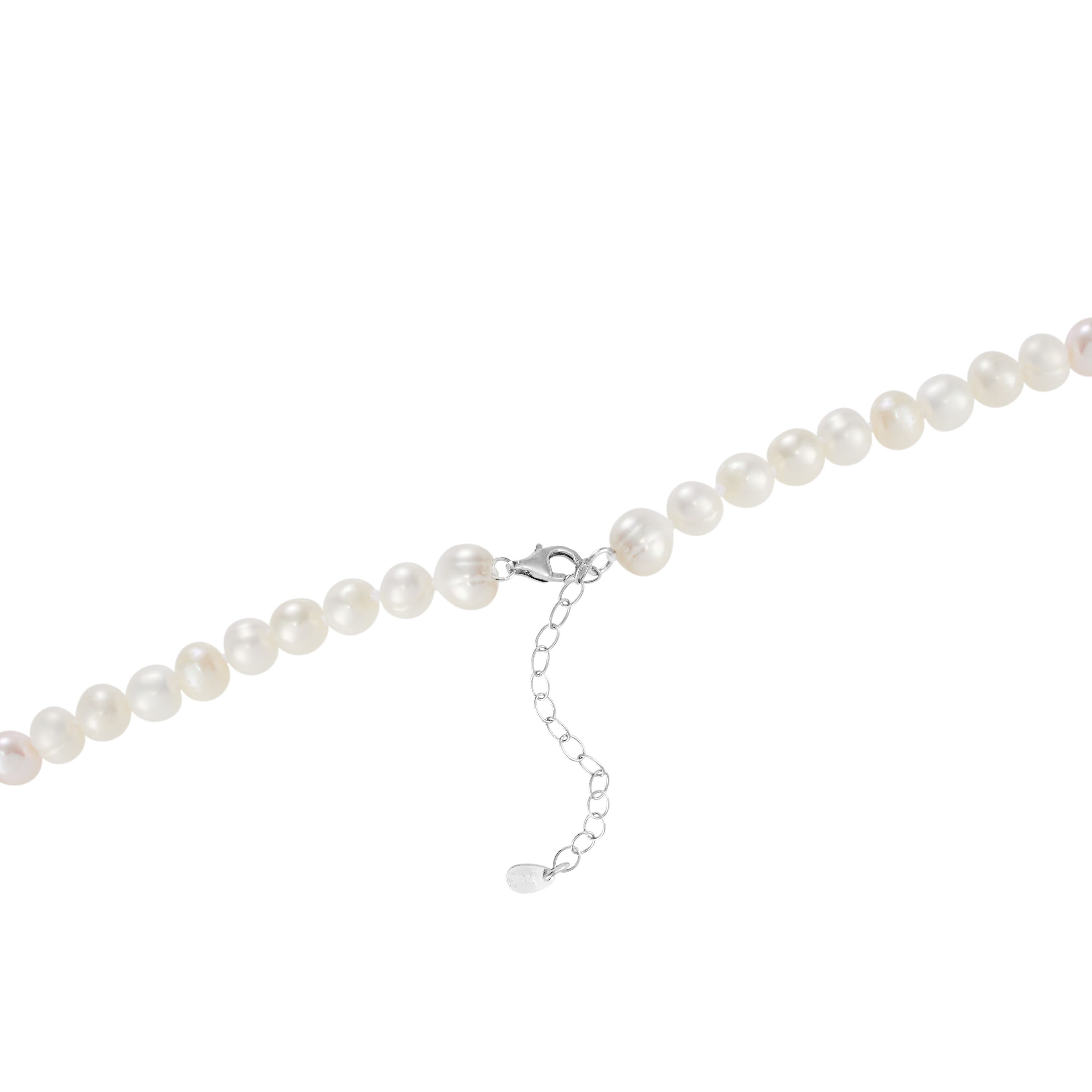 Sterling Silver 16+2IN Fresh Water Pearl Strand Necklace