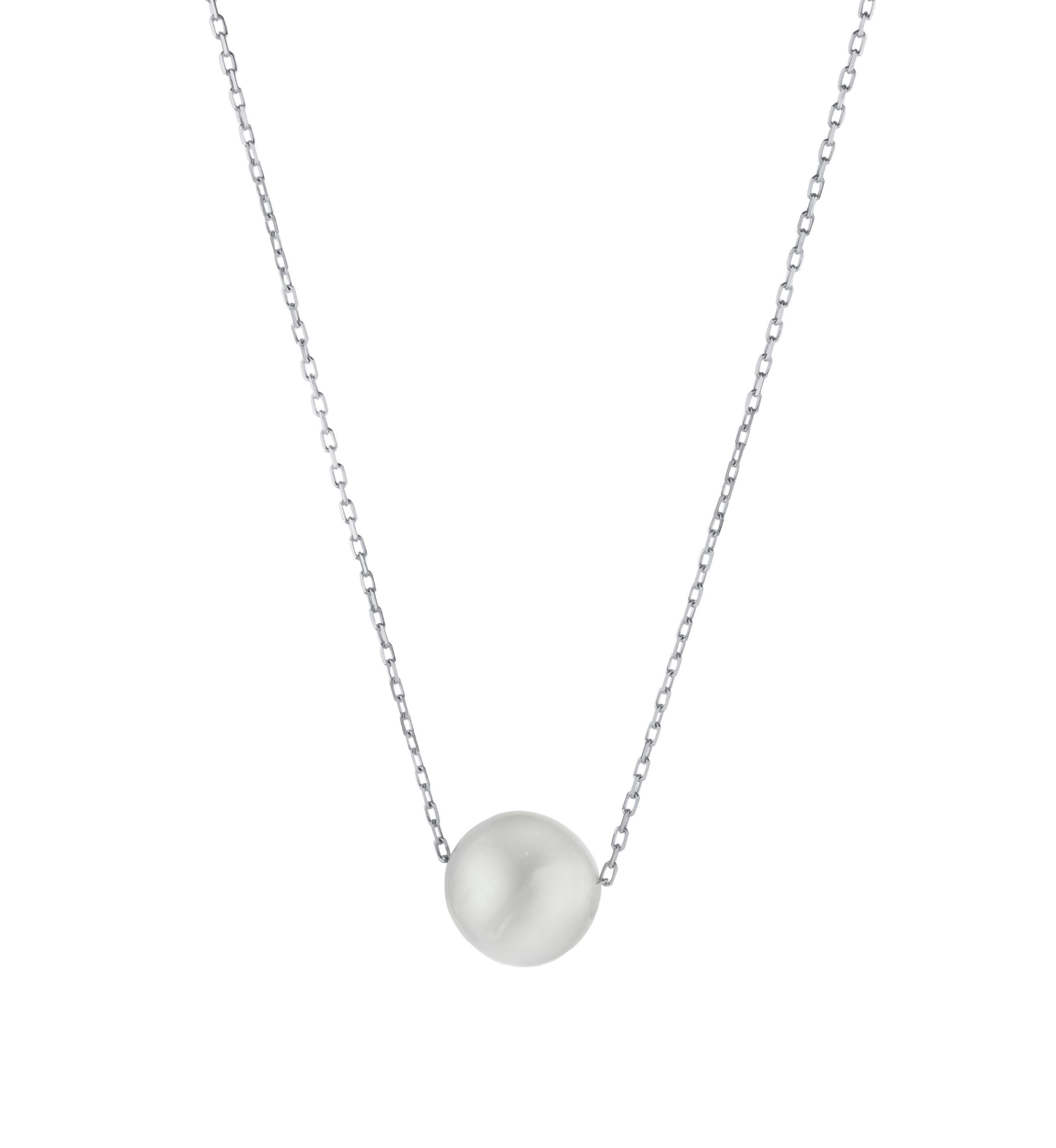Sterling Silver 18" Freshwater Pearl Pendant Necklace
