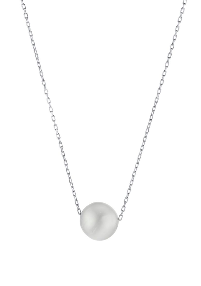 Sterling Silver 18" Freshwater Pearl Pendant Necklace