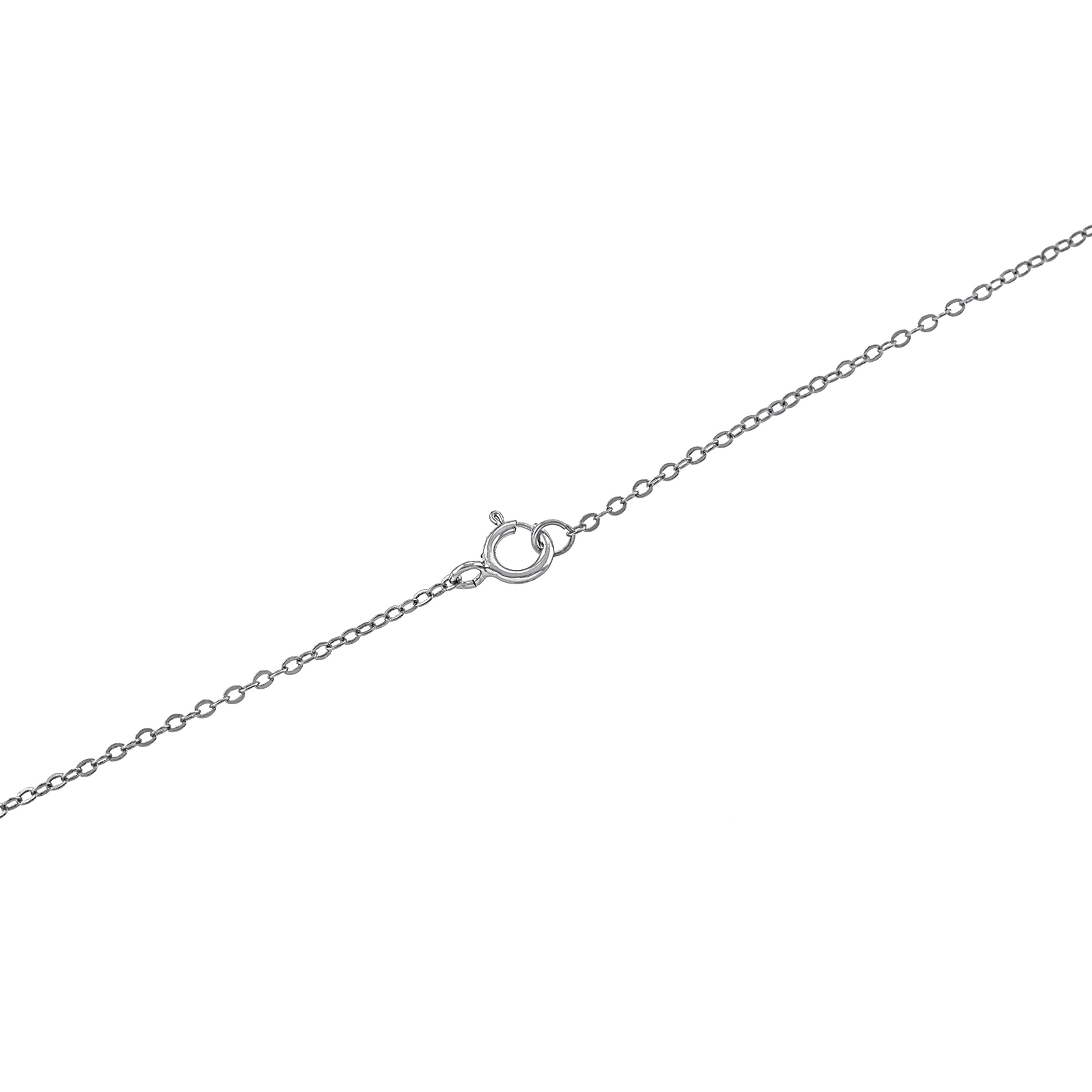 Sterling Silver 16+2IN Cross Pendant Necklace