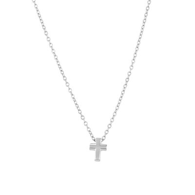 Belk Silverworks Sterling Silver 16+2-in. Cross Pendant Necklace