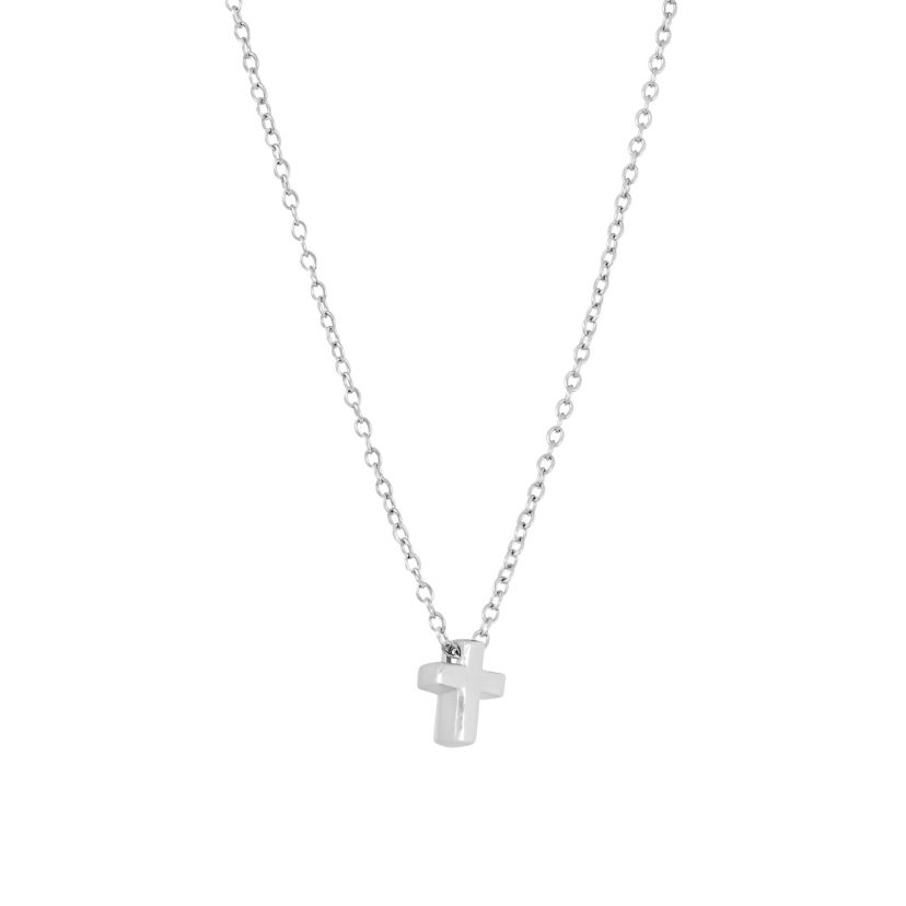 Sterling Silver 16+2-in. Cross Pendant Necklace