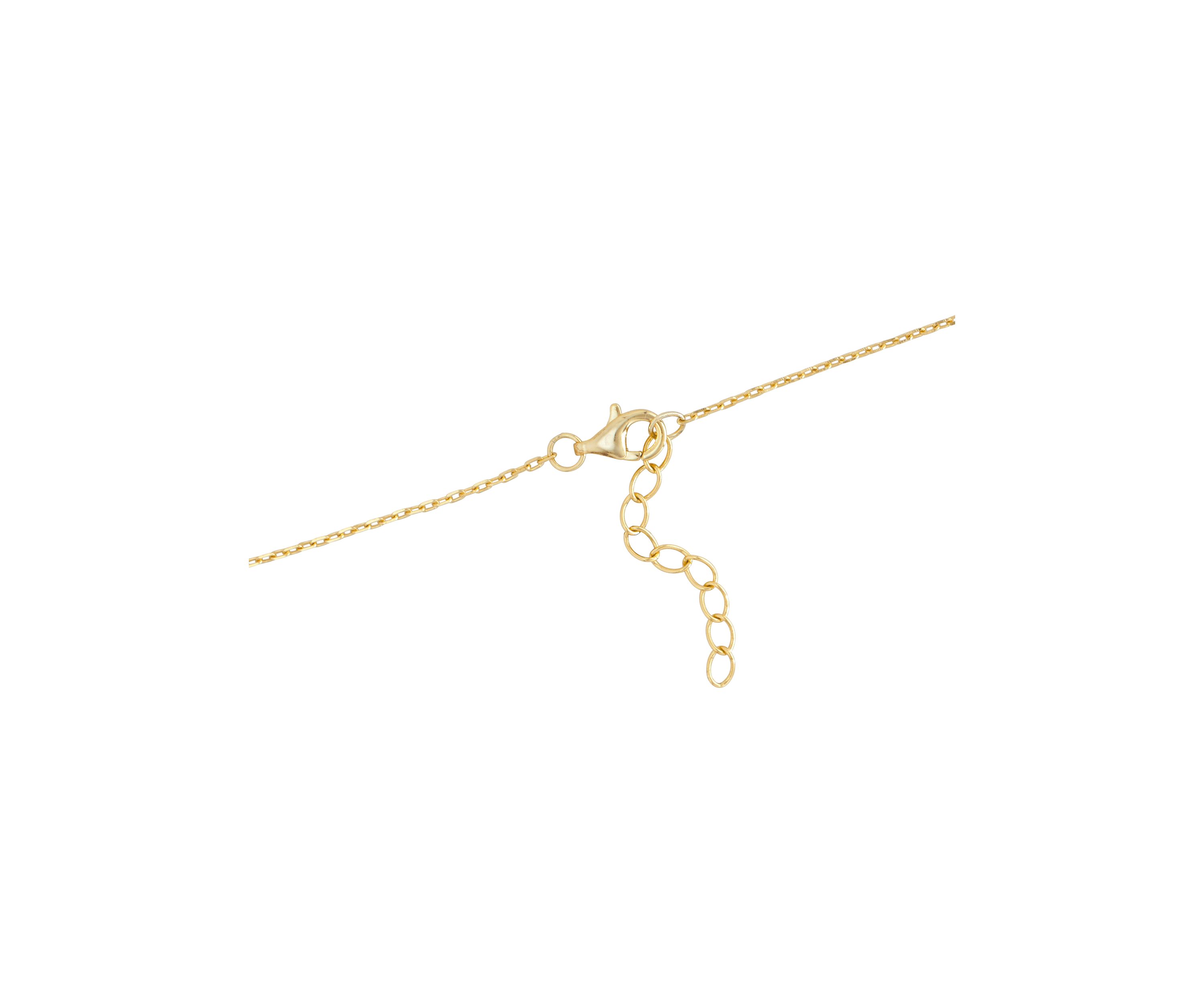 Gold Over Sterling Silver 9" + 1" Star Charm Ankle Bracelet