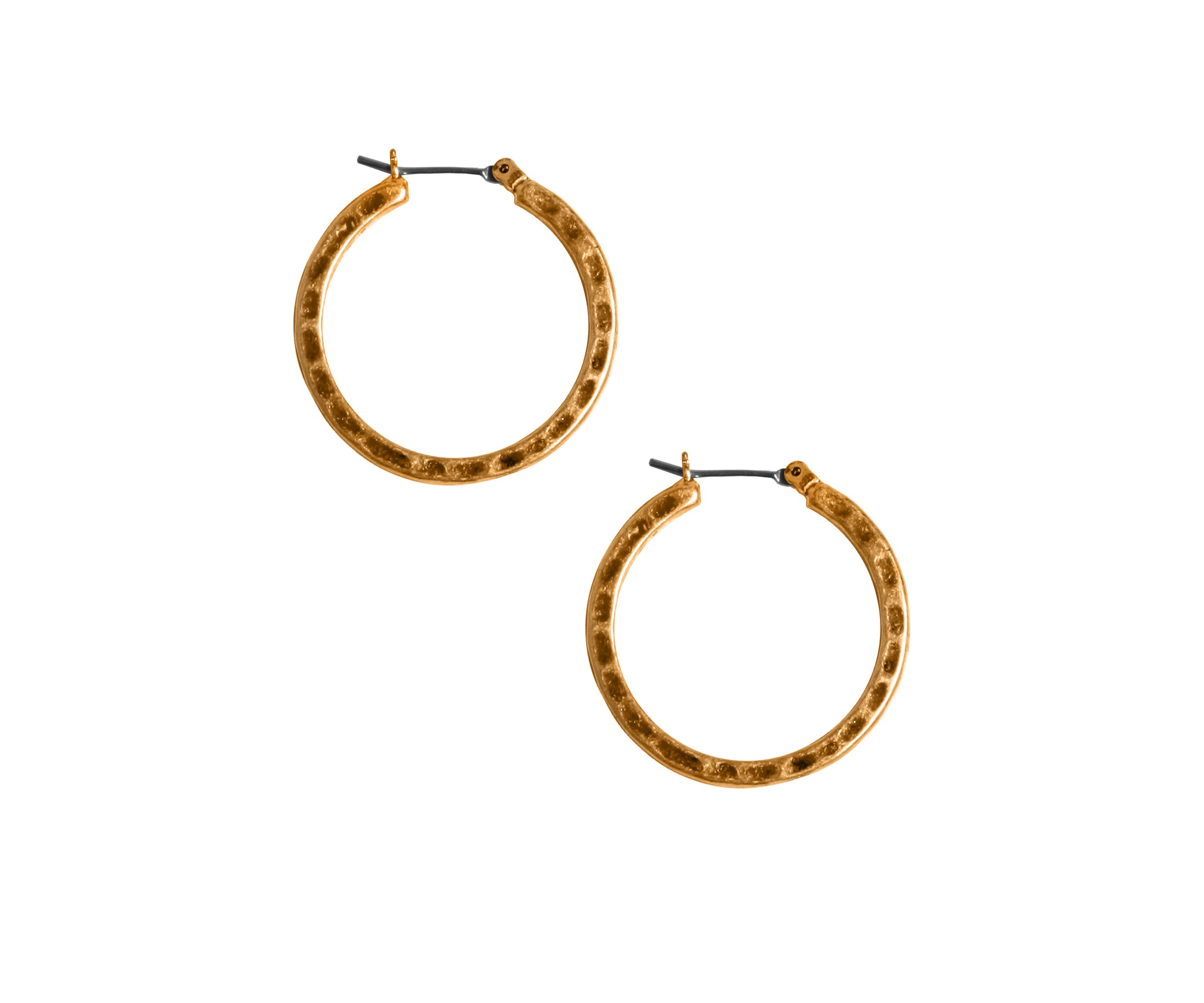 Small Round Hoop Earrings