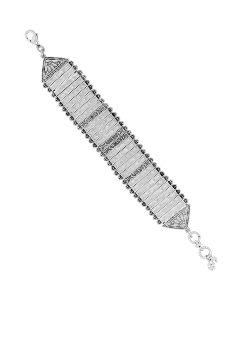 Silver-Tone Link Bracelet