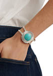 Silver Tone Turquoise Cuff Bracelet