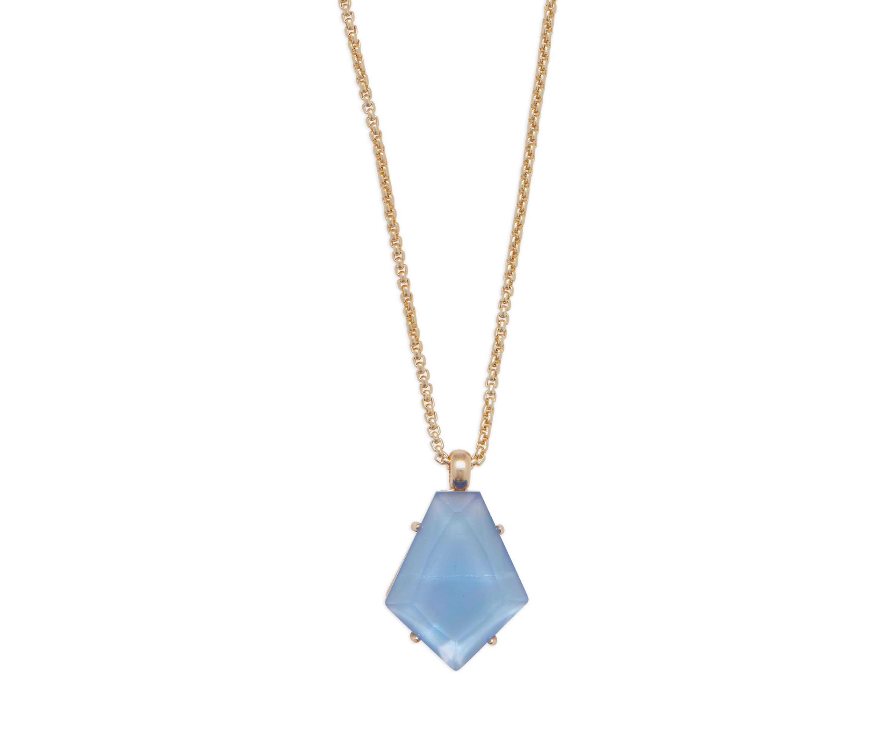 Set Stone Pendant Necklace