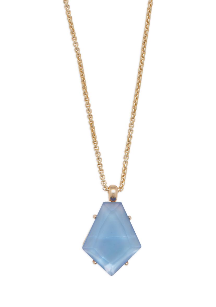 Set Stone Pendant Necklace