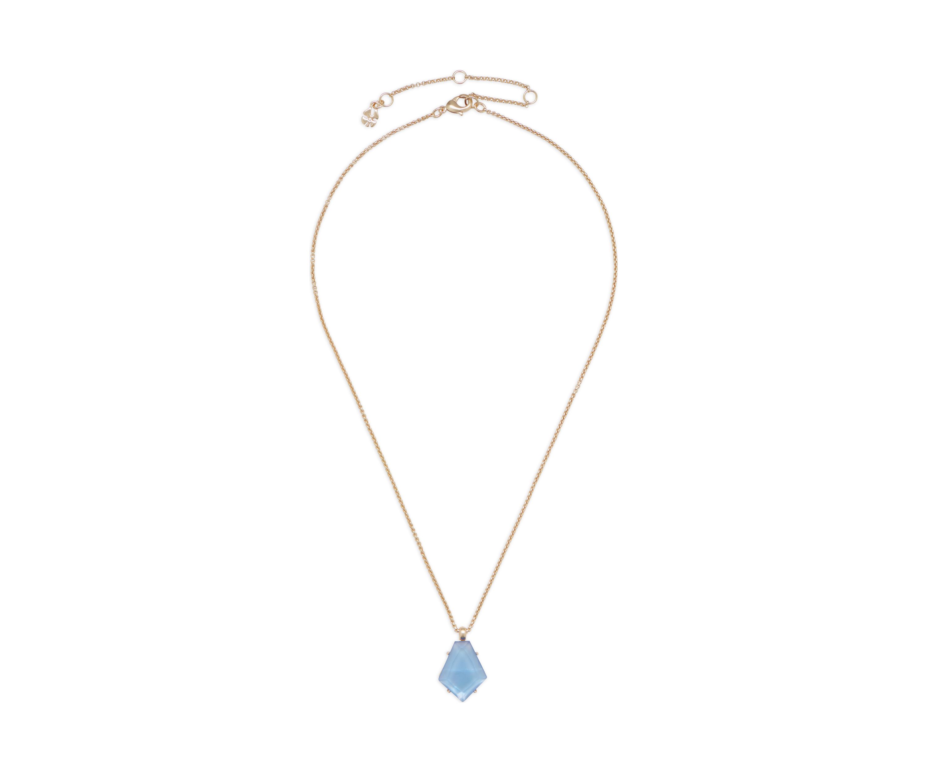 Set Stone Pendant Necklace