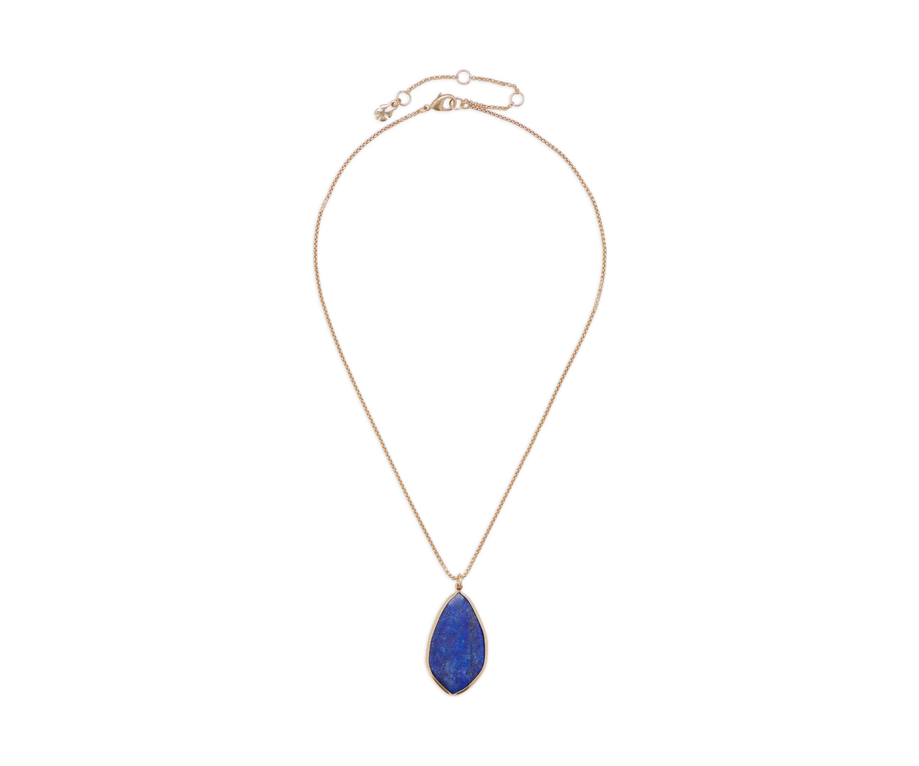 Blue Stone Pendant Necklace