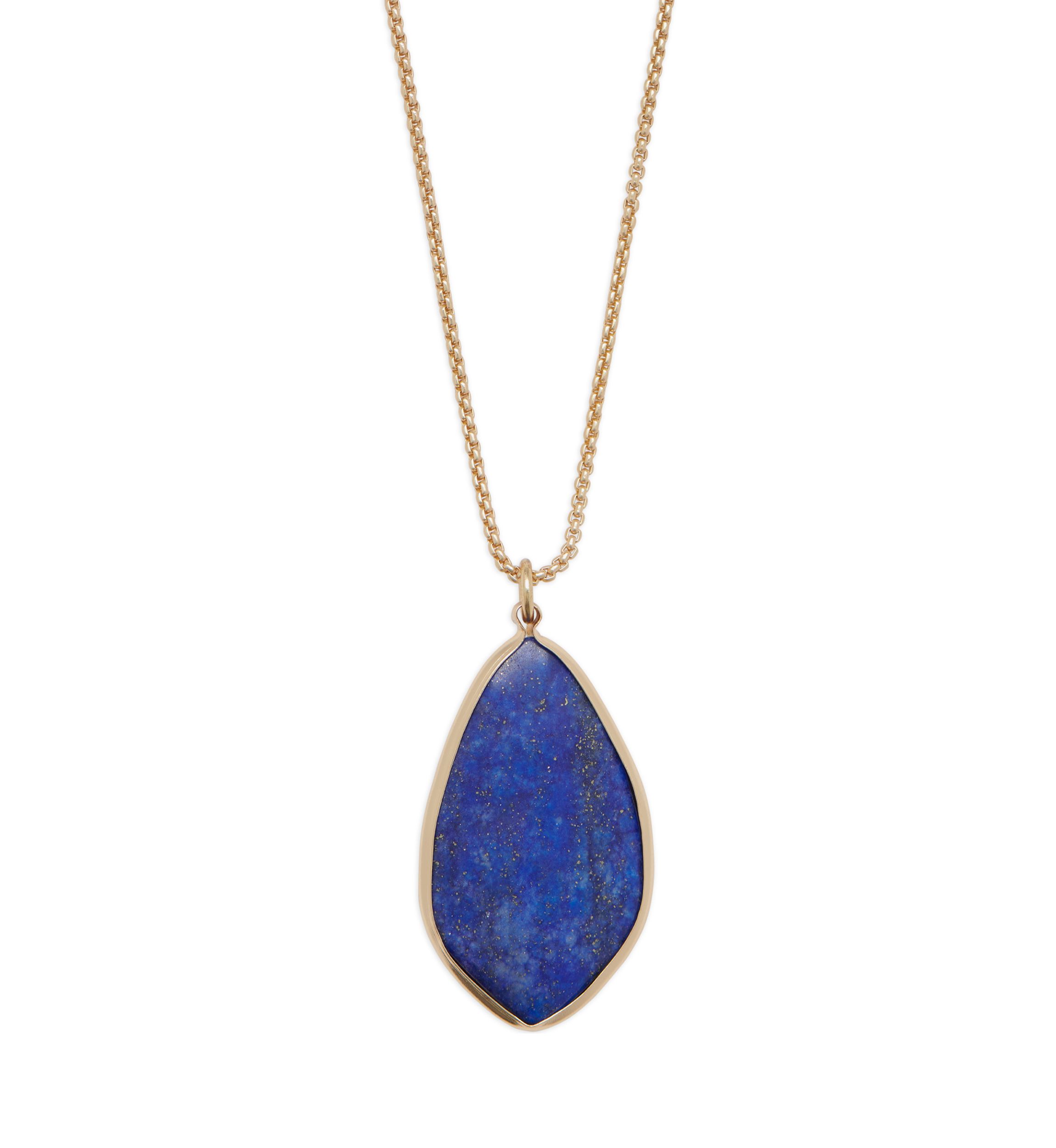 Blue Stone Pendant Necklace