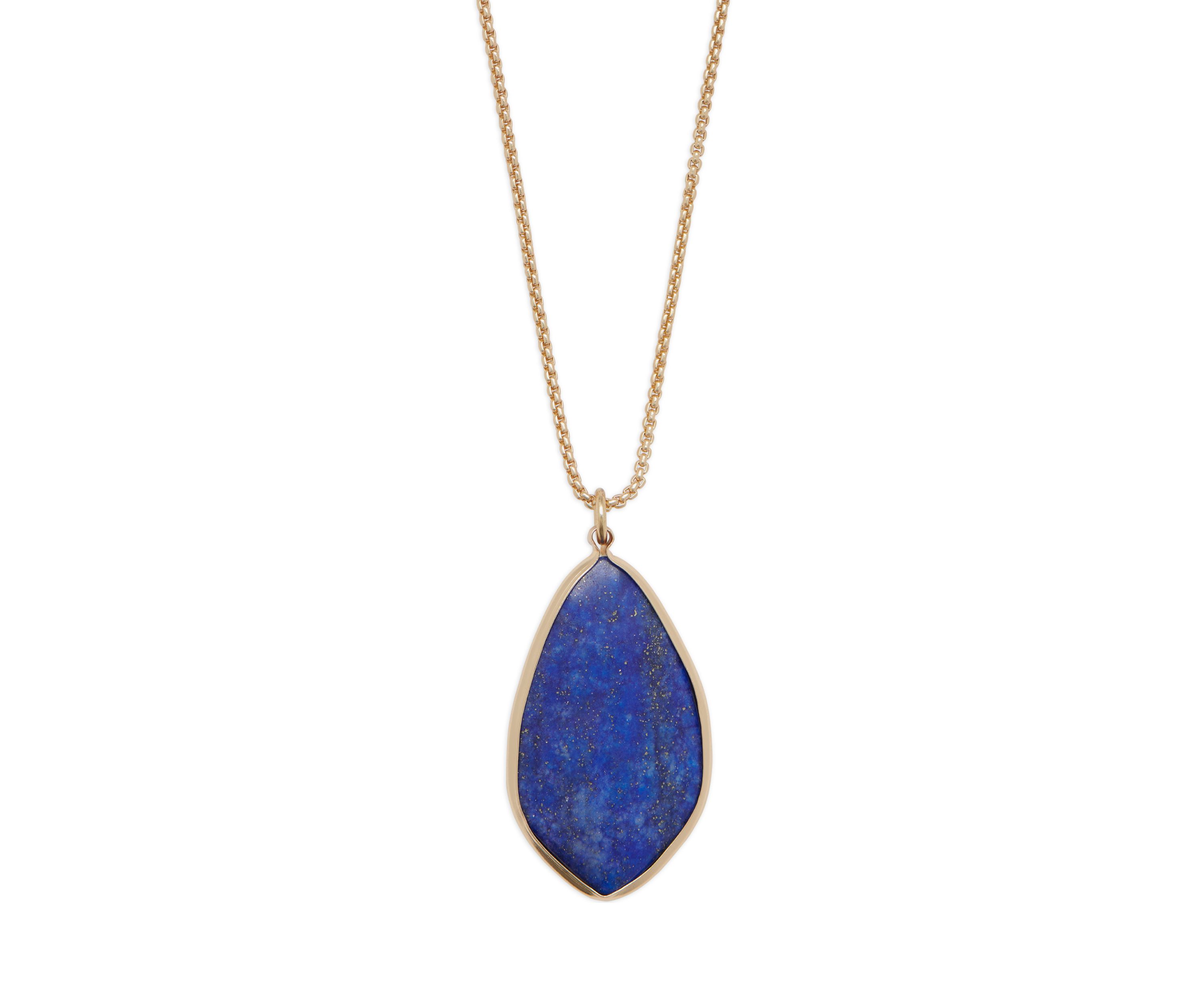 Blue Stone Pendant Necklace