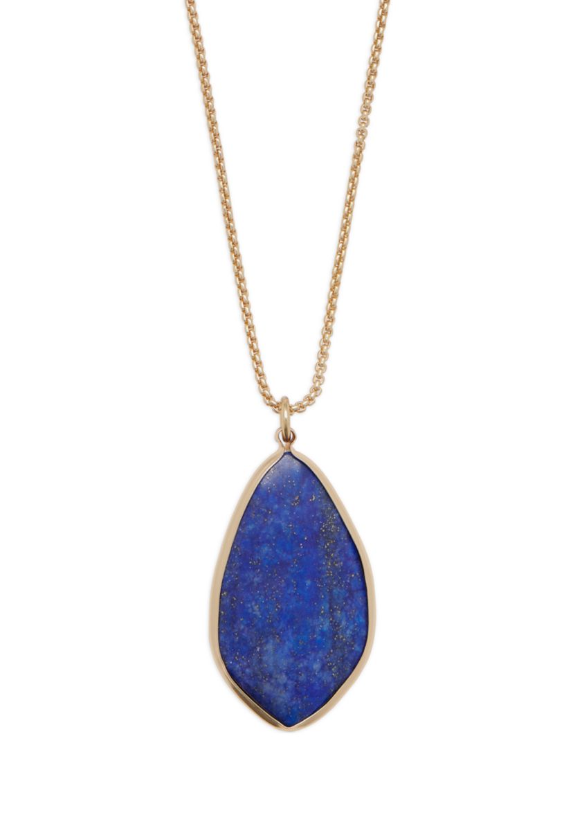 Blue Stone Pendant Necklace