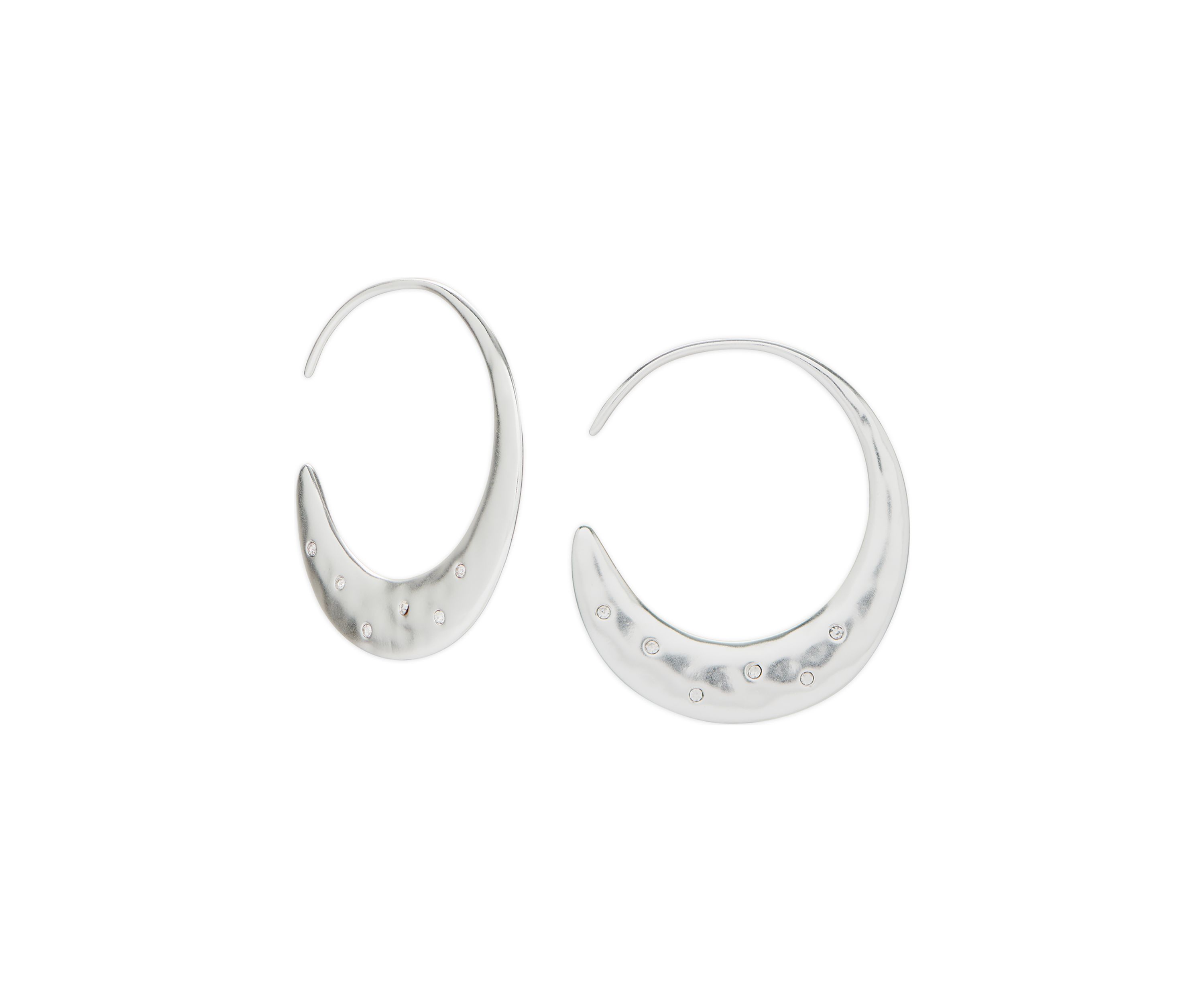 Pavé Threader Hoops