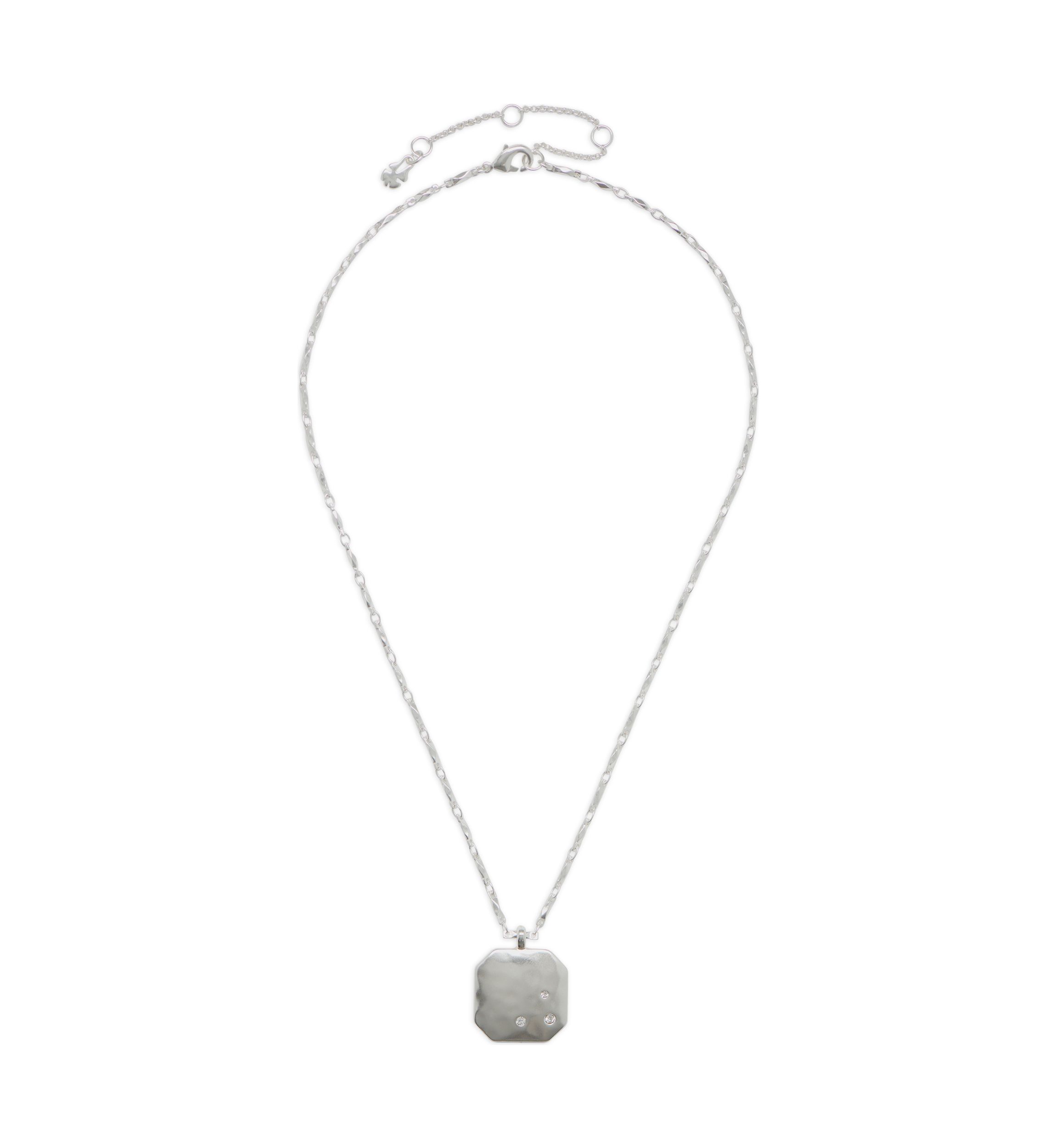 Pavé Tag Pendant Necklace